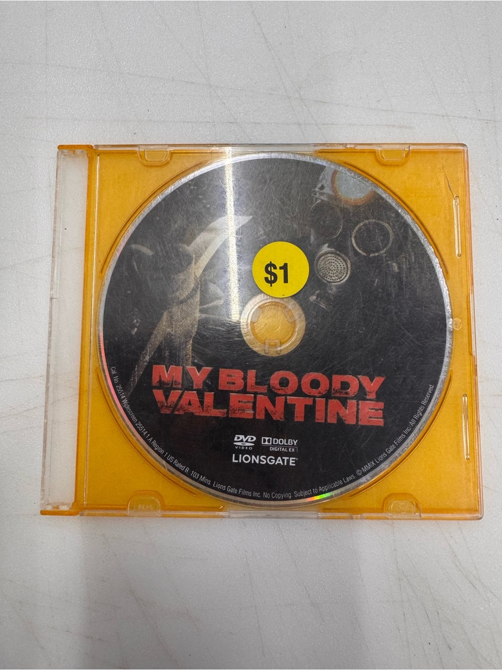 My Bloody Valentine (DVD, 1981) Disc Tested, Working